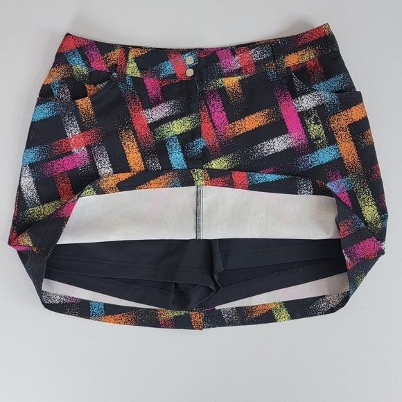 Slazenger Multi Color Golf/Pickleball Active Skirt/Skort Sz 8 - Picture 3 of 13